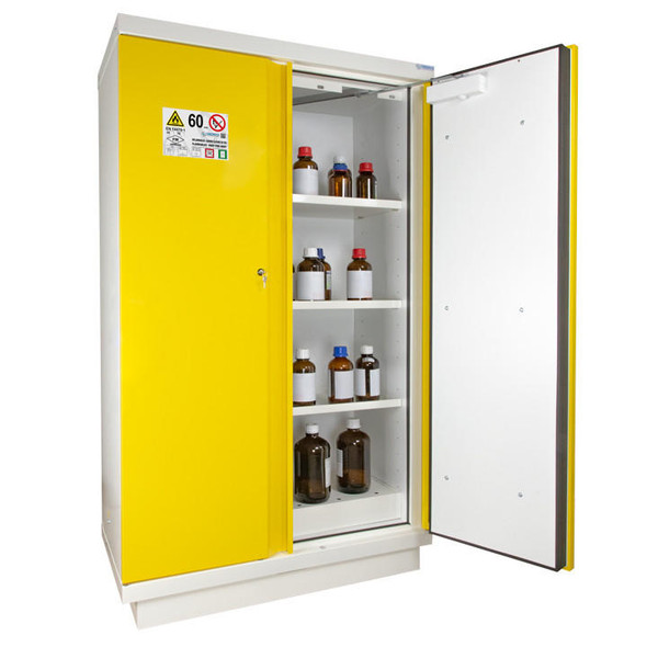 Ecosafe ECOSAFE Fire-proof safety cabinet 60 minutes tall 2 yellow doors equipped 