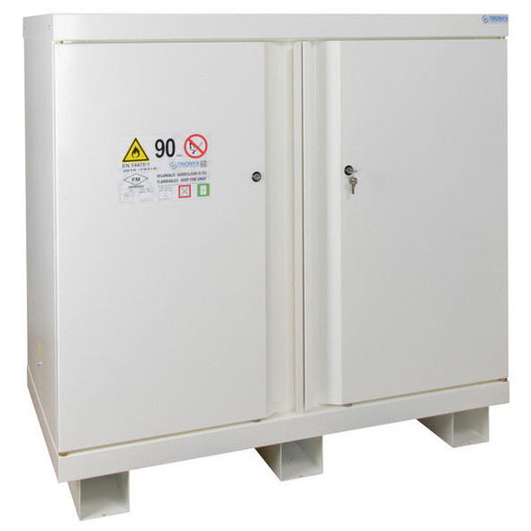 Ecosafe ECOSAFE Fire-proof safety cabinet 90 minutes working cover 2 doors 2 compartments 