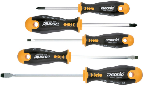  Felo 400 ERGONIC Screwdriver 5 Piece Set 