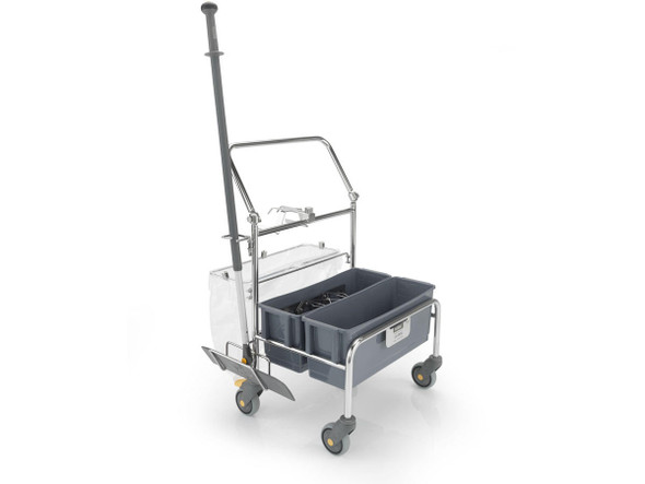  Hydroflex PurMop 2.0 ERGO 205-F Cleanroom Trolley with Mop Wetting System 2 buckets 