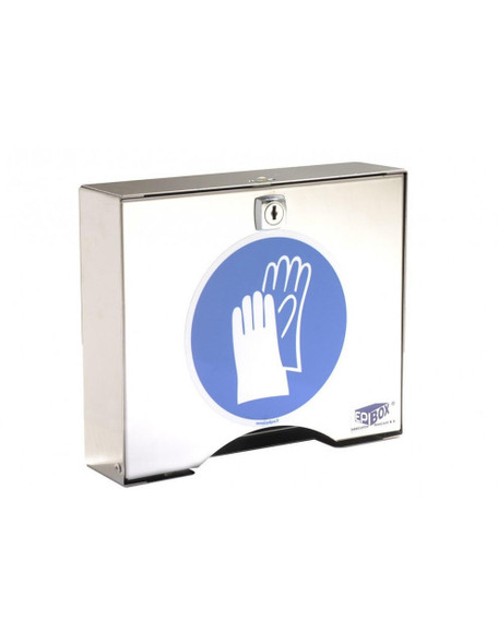  EPI BOX Stainless steel dispenser for PE gloves lockable 
