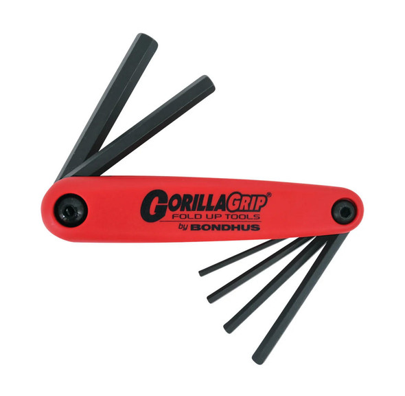  Bondhus Set 6 Hex GorillaGrip Fold-up Tools 3-10mm 