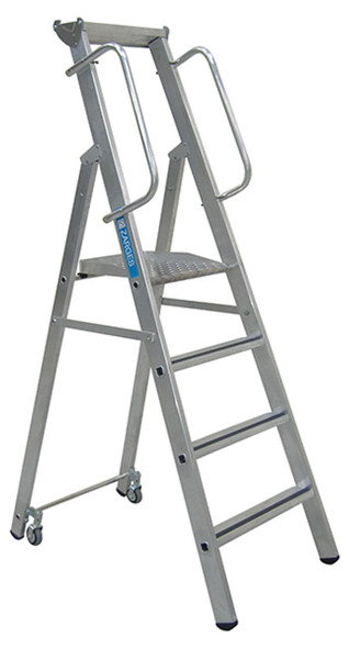  ZARGES Mobile Master Step Ladder with Double Handrails 