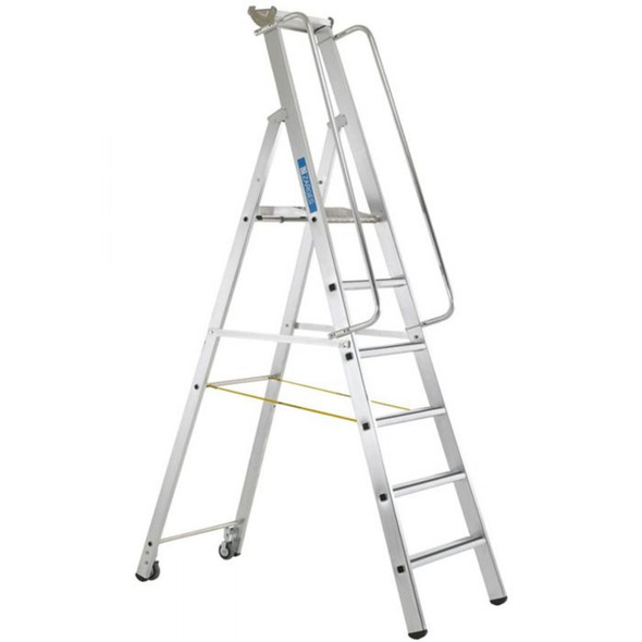 ZARGES Mobile Master Step Ladder with Double Handrails 