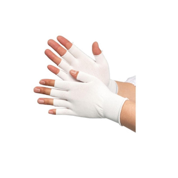 Puritech Half Finger Nylon Inner Gloves Liner, Pack 50 