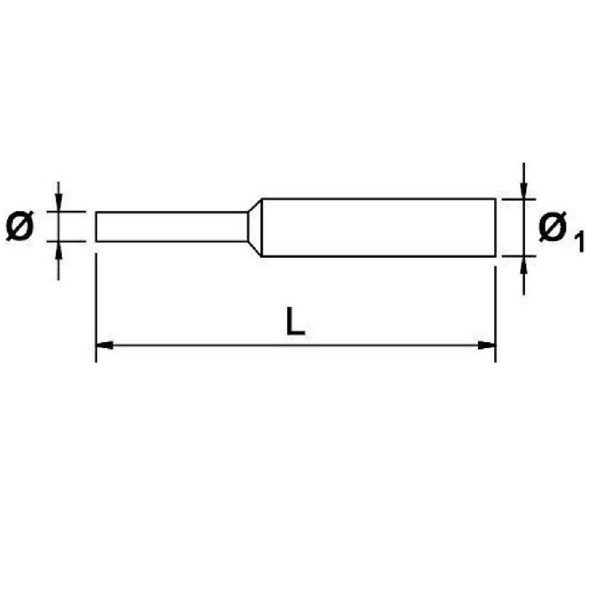  EGA Master Pin Punch Without Handle 2 Mm Inox 