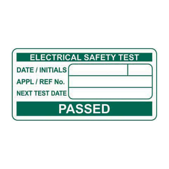 Spectrum Industrial PASSED Electrical safety test - Labels (50 x 25mm Roll of 500) Spectrum Industrial PASSED Electrical safety test - Labels (50 x 25mm Roll of 500)