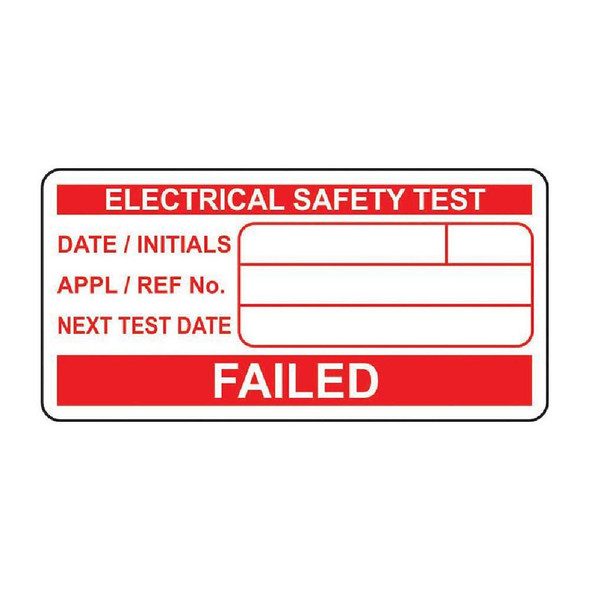 Spectrum Industrial FAILED Electrical safety test - Labels (50 x 25mm Roll of 500) Spectrum Industrial FAILED Electrical safety test - Labels (50 x 25mm Roll of 500)