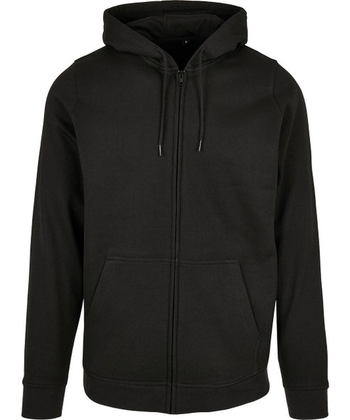 Build Your Brand Basic BB008 Basic Zip Hoodie Unisex 