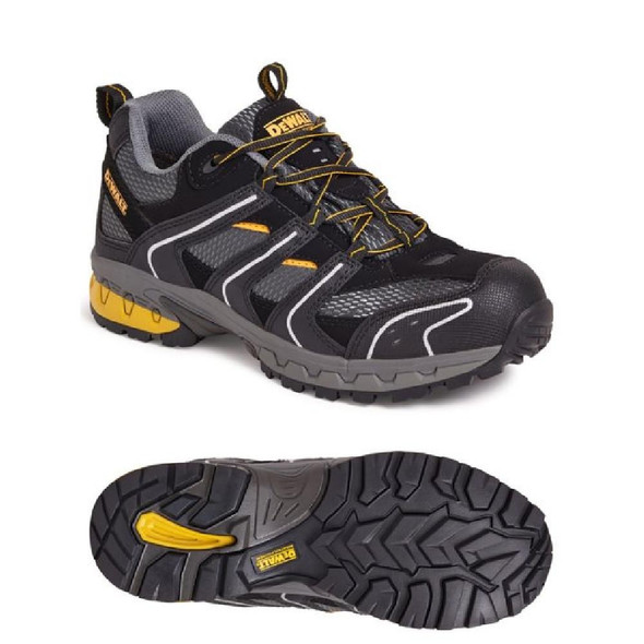  DeWalt Cutter Steel Toe Sports Trainer, Black/Grey 