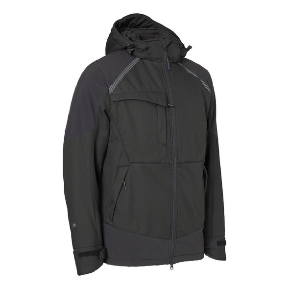 Elka Working Xtreme Winter Softshell Jacket, Black 