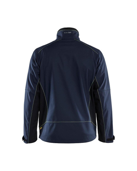  Blaklader Softshell Jacket Dark navy/Hi-vis Yellow (AS) 