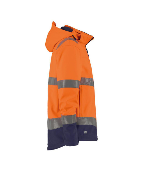  DASSY MALAGA High Visibility Orange/Navy Softshell Jacket (AS) 