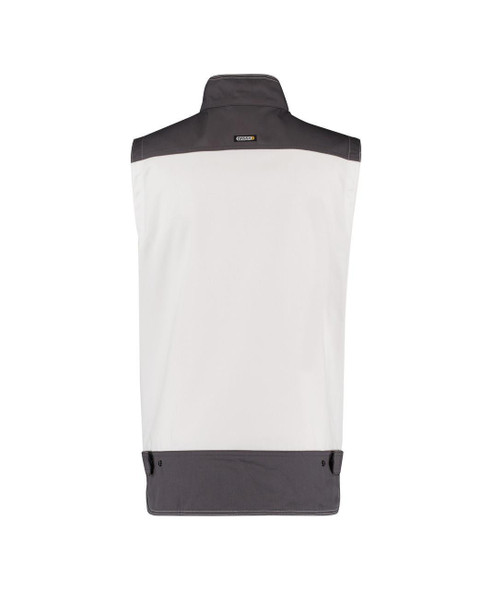  DASSY FARO Two-Tone Sleeveless Painter/Decorators Work Jacket White/Grey (AS) 