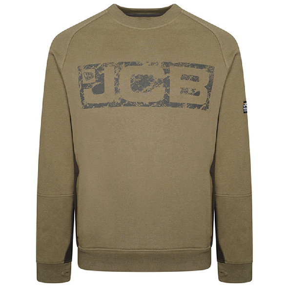 JCB Trade Crew Sweatshirt, Olive JCB Trade Crew Sweatshirt, Olive