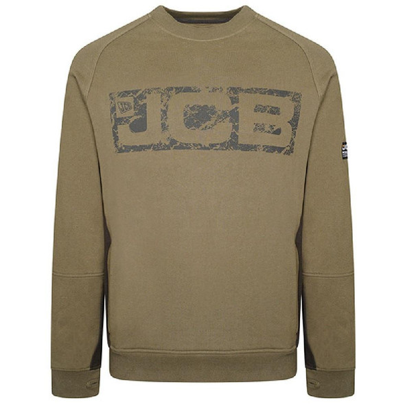  JCB Trade Crew Sweatshirt, Olive 