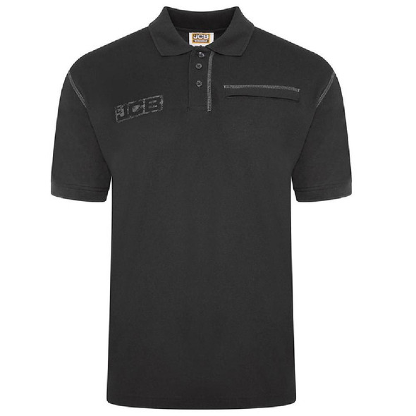  JCB Workwear Trade Work Polo, Black 