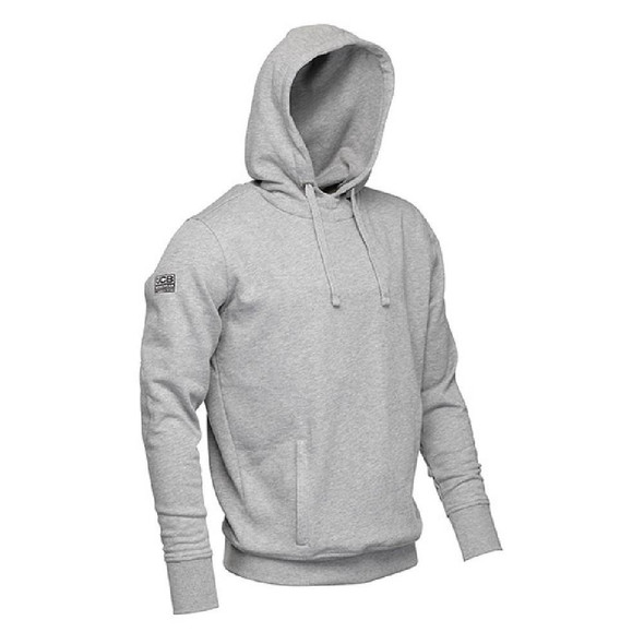  JCB Workwear Essential Hoodie, Grey Marl 