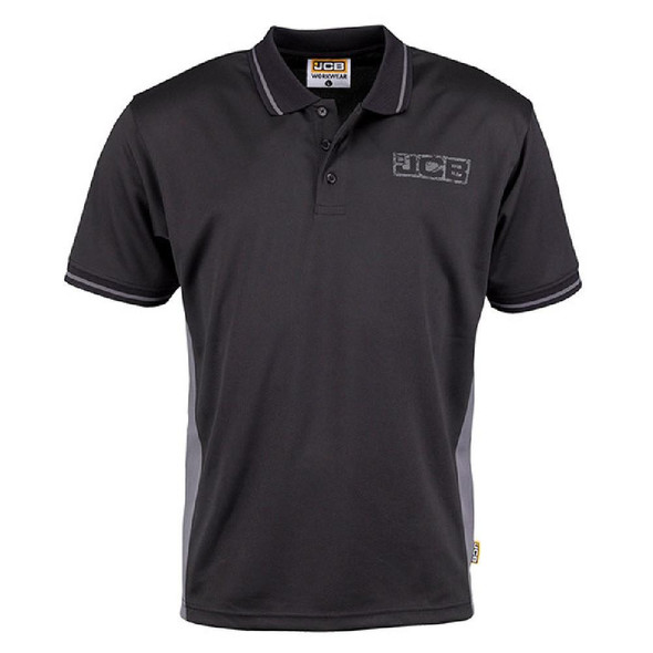  JCB Workwear Trade Polo, Black/Grey 