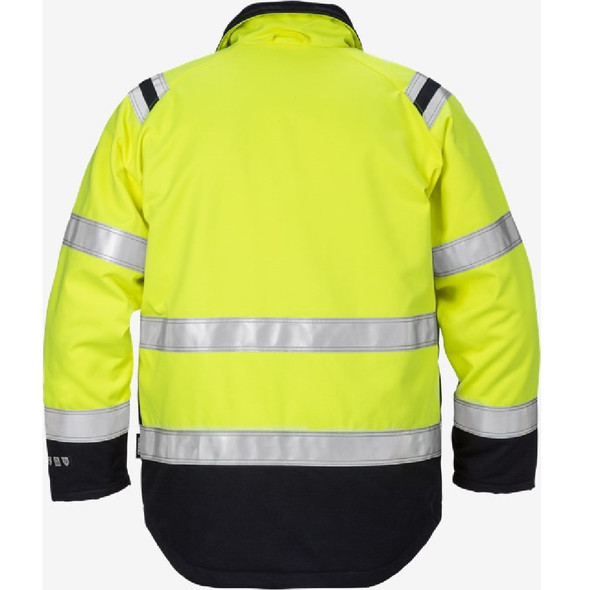 Fristads Flamestat High Vis Winter Jacket Class 3, Yellow/Navy