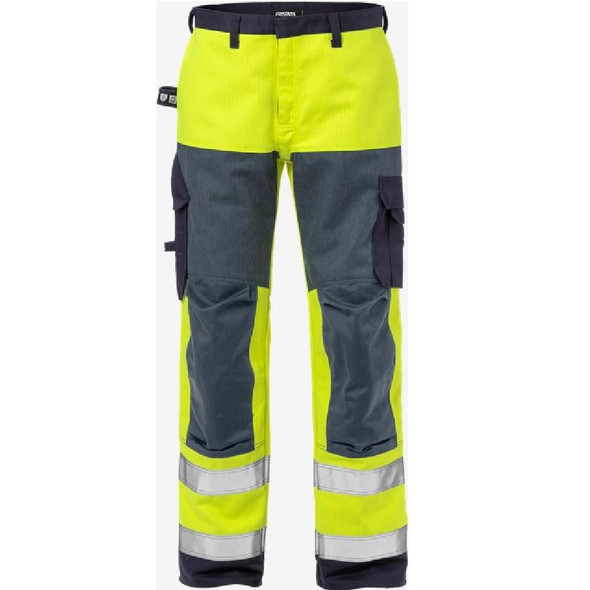  Fristads Flame High Vis Trousers Class 2 2585 FLAM 
