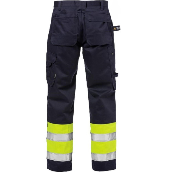  Fristads Flame High Vis Craftsman Trousers Class 1 2586 FLAM 
