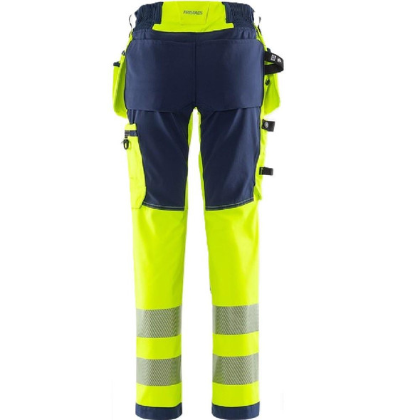  Fristads High Vis Green Craftsman Stretch Trousers Woman Class 2 2664 GSTP 