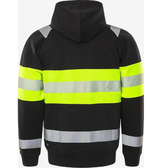  Fristads High Vis Hooded Sweatshirt Jacket Class 1 7532 GKC 