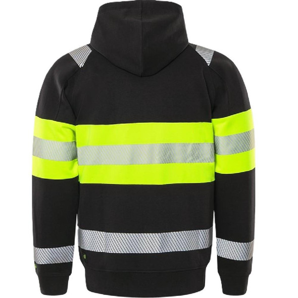  Fristads High Vis Hooded Sweatshirt Jacket Class 1 7532 GKC 