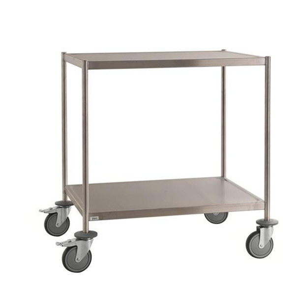  Kongamek Welded Stainless Steel Trolley Class C3 2 Shelves 