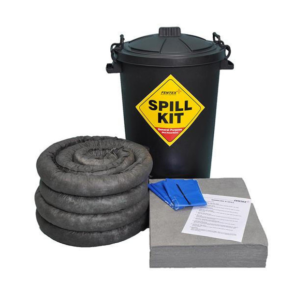 TSL Approved Spill Kit Black ECO Drum 80L 