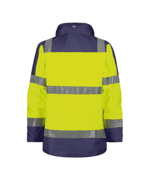 DASSY ATLANTIS High Visibility Yellow/Navy Waterproof Parka Jacket   DASSY ATLANTIS High Visibility Yellow/Navy Waterproof Parka Jacket