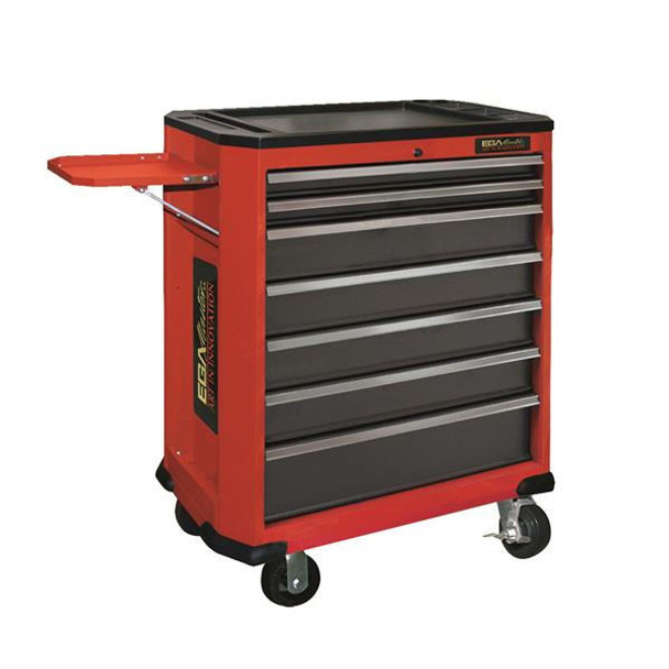 EGA Master Ega Master 7 Drawer Roller Cabinet Including Lateral Tool Storage 