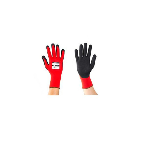  Aurelia Flex Plus Black Sandy Nitrile Palm Coated Glove 