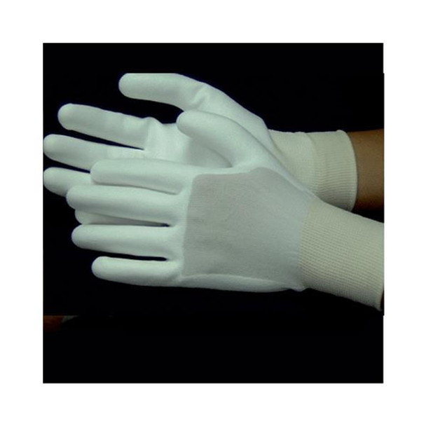 TSL Approved Nylon Glove with Polyurethane Fully Coated White 