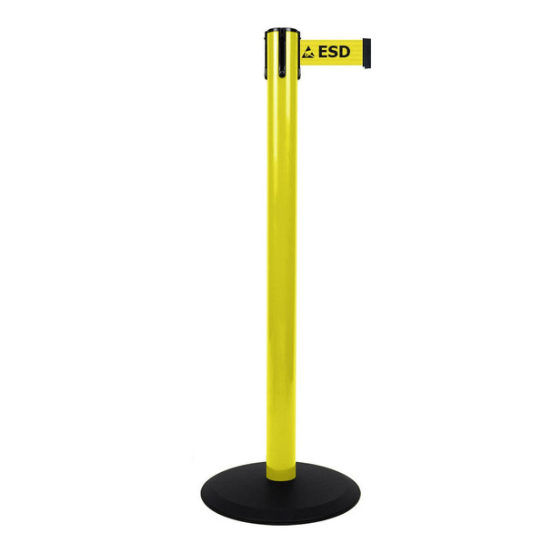 TSL Approved ESD Stanchion Belt Barrier "ESD Protected Area" 