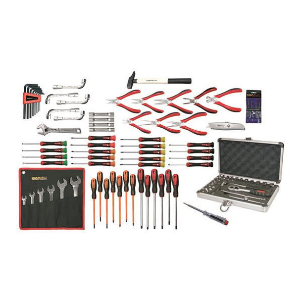 EGA Master Ega Master Electricians Tool Set Including Tool Case 100 Piece 