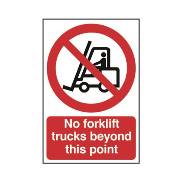 TSL Approved Safety Signs: Restricted Access / General No Forklift Trucks 