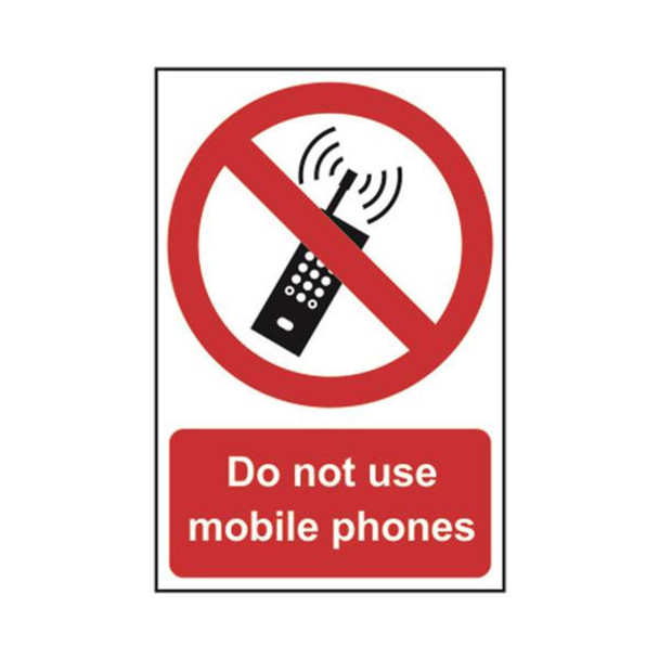 TSL Approved Safety Signs: Restricted Access / General No Not Use Mobile Phones 