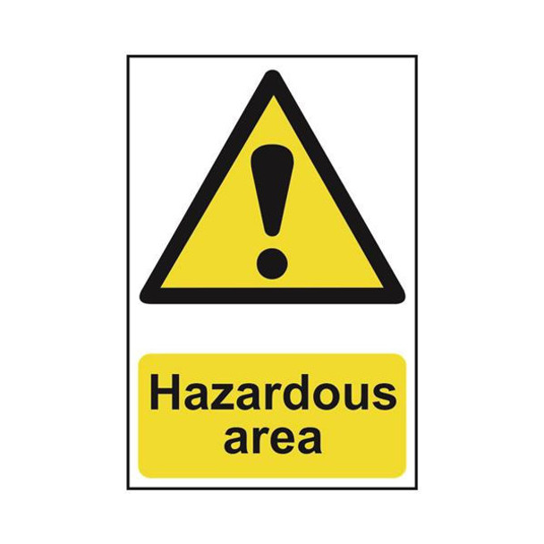 TSL Approved Safety Signs: Hazard Warnings Hazardous Area 