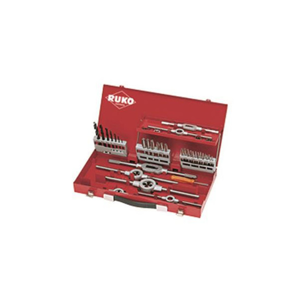 Ruko Thread Cutting Set 5 and 6 in Steel Case 44 Piece 