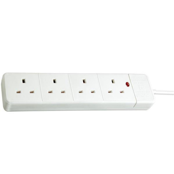  Brennenstuhl 4-Way Extension Socket With Neon Indicator 