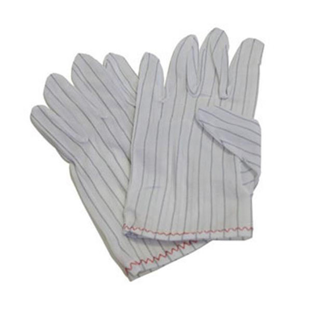 TSL Approved ESD Gloves Polyester Woven with Conductive Yarn 