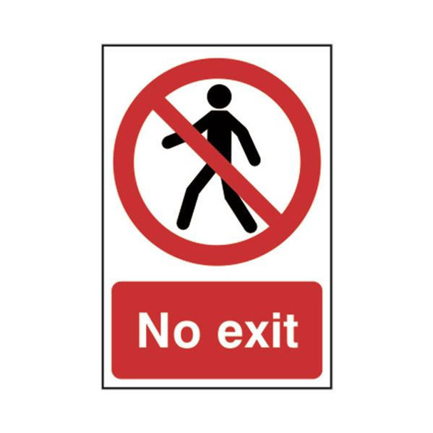TSL Approved Safety Signs: Restricted Access / General No Exit 