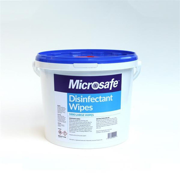 TSL Approved Microsafe Surface Disinfectant Wipes 200mm x 200mm Bucket/1000 