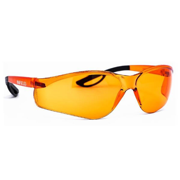 Infield Safety Infield Raptor Safety Glasses Orange Frame Orange Lens 