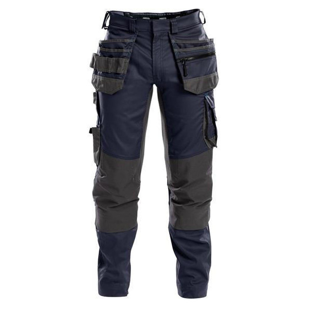 Dassy DASSY Flux (200975) Work trousers with stretch multi-pockets and knee pockets Navy/Grey 