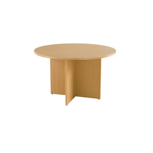 TSL Approved Beech Round Meeting Table 1200 x 730mm 