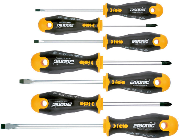  Felo 400 7 Piece Ergonomic Screwdriver Set 