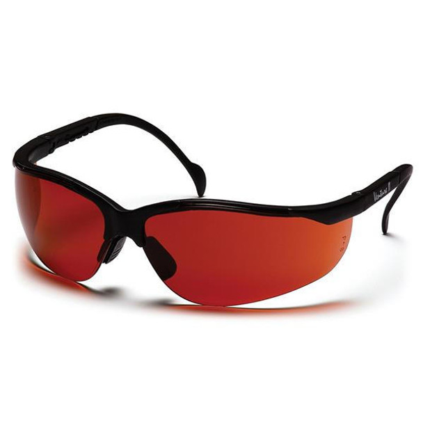  Pyramex Safety Venture 2 Glasses Sunblock Lens with Black Frame 